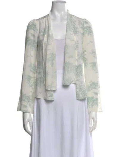 Pre-owned Stone Cold Fox Silk Printed Blouse In Multi