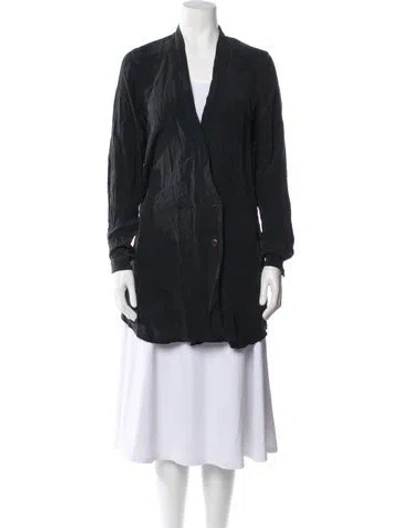 Pre-owned Stone Cold Fox Silk Vest In Black