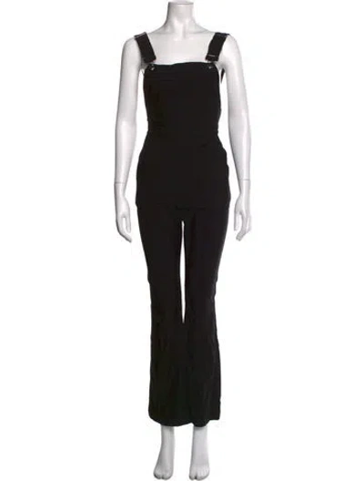 Pre-owned Stone Cold Fox Square Neckline Jumpsuit In Black