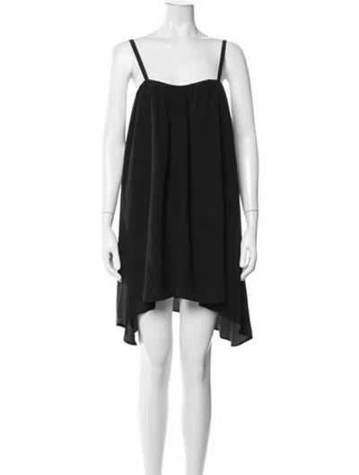 Pre-owned Stone Cold Fox Square Neckline Mini Dress In Black
