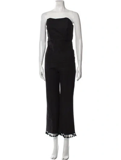 Pre-owned Stone Cold Fox Strapless Jumpsuit In Black