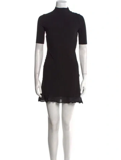 Pre-owned Stone Cold Fox Turtleneck Mini Dress W/ Tags In Black
