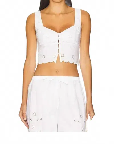 Stone Cold Fox Vanessa Top In White In Multi