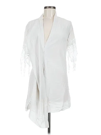 Pre-owned Stone Cold Fox Vest In White