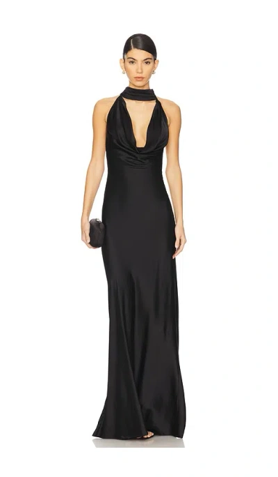 Stone Cold Fox X Revolve Amelia Gown In 黑色