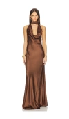 Stone Cold Fox X Revolve Amelia Gown In Brown