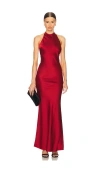 Stone Cold Fox X Revolve Aria Gown In 다크 레드