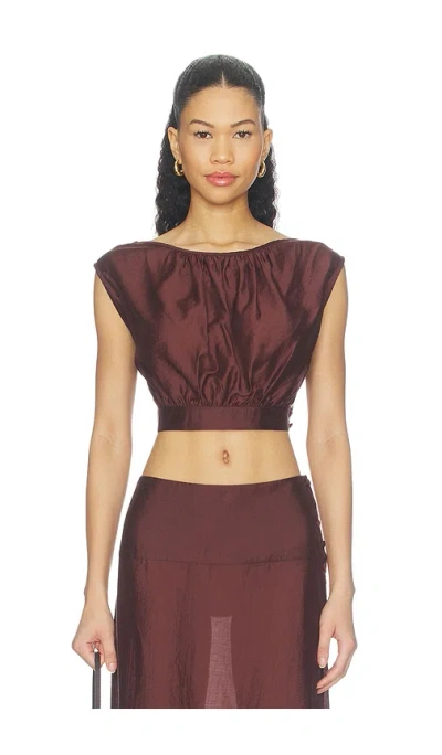 Stone Cold Fox X Revolve Avalon Top In Brown