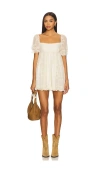 Stone Cold Fox X Revolve Beth Embroidered Mini Dress In Sand