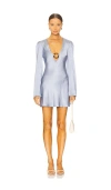 Stone Cold Fox X Revolve Bobby Mini Dress In 灰蓝