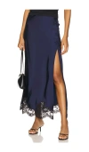 Stone Cold Fox X Revolve Camila Midi Skirt In 海蓝色&黑色