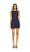 Stone Cold Fox X Revolve Camila Mini Dress In 海蓝色&黑色