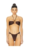 Stone Cold Fox X Revolve Celeste Top In Chocolate Brown