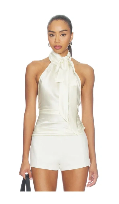 Stone Cold Fox X Revolve Ellie Halter Top In White