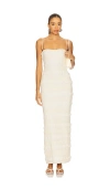 Stone Cold Fox X Revolve Faye Smocked Maxi Dress In White