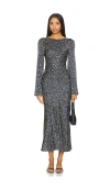 Stone Cold Fox X Revolve Frankie Midi Dress In Black & White Dot