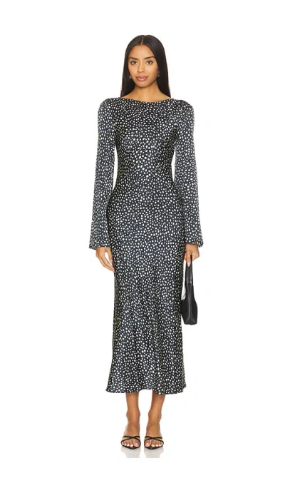 Stone Cold Fox X Revolve Frankie Midi Dress In Black & White Dot