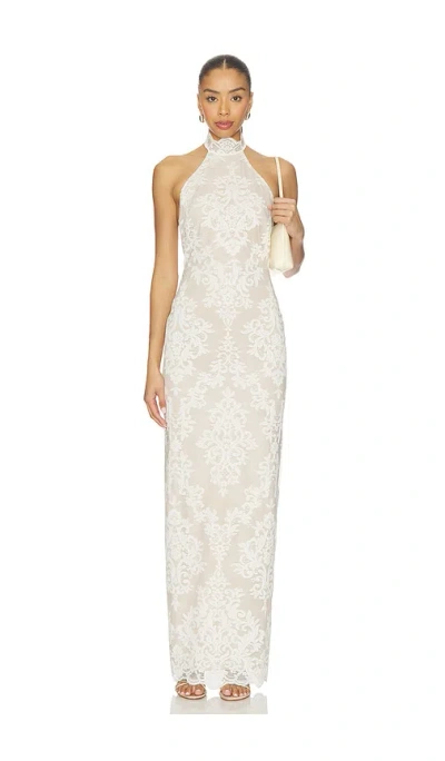 Stone Cold Fox X Revolve Gini Gown In Neutral