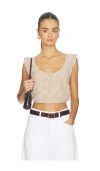 Stone Cold Fox X Revolve Leni Top In Neutral