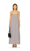 Stone Cold Fox X Revolve Liz Maxi Dress In 黑色 & 白色条纹棉布