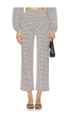 Stone Cold Fox X Revolve Liz Pant In 黑色 & 白色条纹棉布