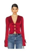 Stone Cold Fox X Revolve Mila Top In Red