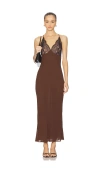 Stone Cold Fox X Revolve Remi Slip Dress In Brown