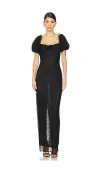 Stone Cold Fox X Revolve Rowan Gown In 黑色