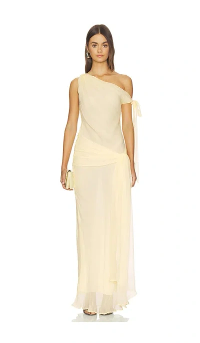 Stone Cold Fox X Revolve Sansa Gown In Yellow
