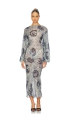 Stone Cold Fox X Revolve Tanya Gown In Sunflower Print