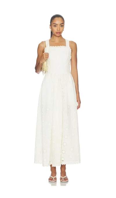 Stone Cold Fox X Revolve The Marlow Apron Midi Dress In White