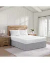 Stone Cottage 210 Thread Count Solid Cotton Tailored Bedskirt In White