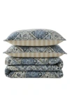 Stone Cottage Arell Reversible Quilt & Sham Set In Blue