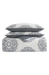 Stone Cottage Bristol Cotton Sateen Duvet & Sham Set In Gray