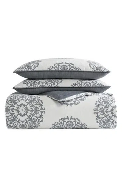Stone Cottage Bristol Cotton Sateen Duvet & Sham Set In Gray