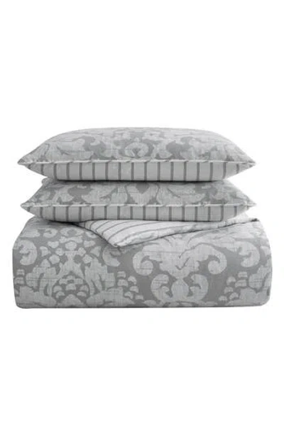 Stone Cottage Camden Cotton Sateen 200 Thread Count Duvet Set In Gray