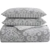Stone Cottage Camden Cotton Sateen Comforter & Sham Set In Gray