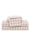 Stone Cottage Cottage Check 200 Thread Count Cotton Percale Sheet Set In Neutral