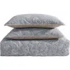 Stone Cottage Emilia Reversible Quilt & Sham Set In Gray