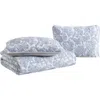 Stone Cottage Field Of Paisley Reversible Quilt & Sham Set In Blue