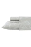 Stone Cottage Foliage 200 Thread Count Cotton Percale Sheet Set In Gray