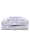 Stone Cottage Foliage 200 Thread Count Cotton Percale Sheet Set In Purple