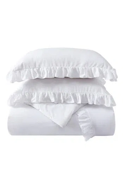 Stone Cottage Larissa Cotton Comforter & Sham Set In White