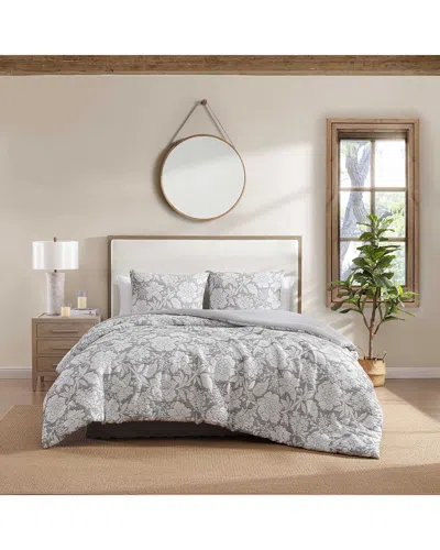 Stone Cottage Redding Floral Matelasse Jacquard Comforter Set - In Gray