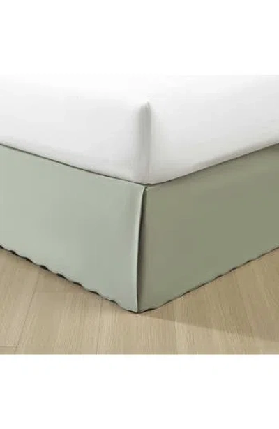 Stone Cottage Scalloped Hem Cotton Weave Bedskirt In Green