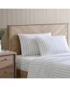 Stone Cottage Trenton Stripe 100% Cotton Percale Sheet Set In Green