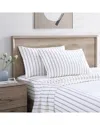 Stone Cottage Trenton Stripe 100% Cotton Percale Sheet Set In Grey
