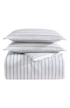 Stone Cottage Trenton Stripe 200-thread Count Cotton Percale Sheet Set In White