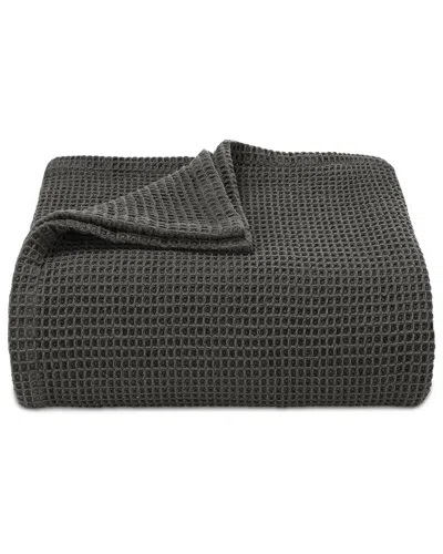 Stone Cottage Waffleweave Cotton Blanket In Gray