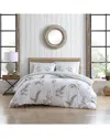 Stone Cottage Willow 100% Cotton Sateen Duvet Cover Set In Brown